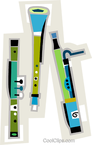 Clarinet, Flute, Wind Instruments Royalty Free Vector - Graphic Design (304x480)