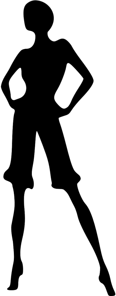 Woman Model Silhouette (500x1000)