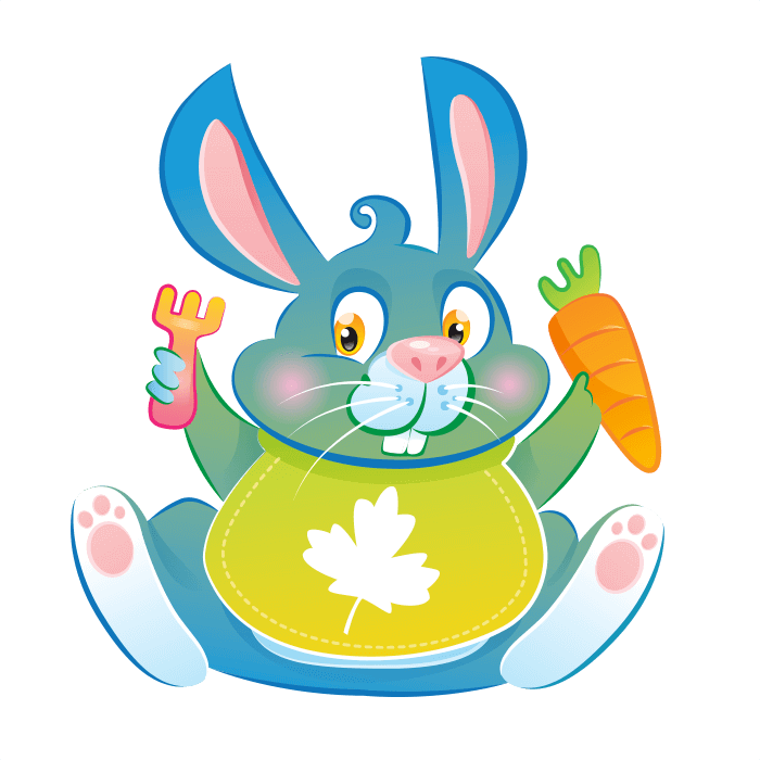 The Friends Of The Wool Wallstickers For Children, - Disegno Leprotto (700x700)