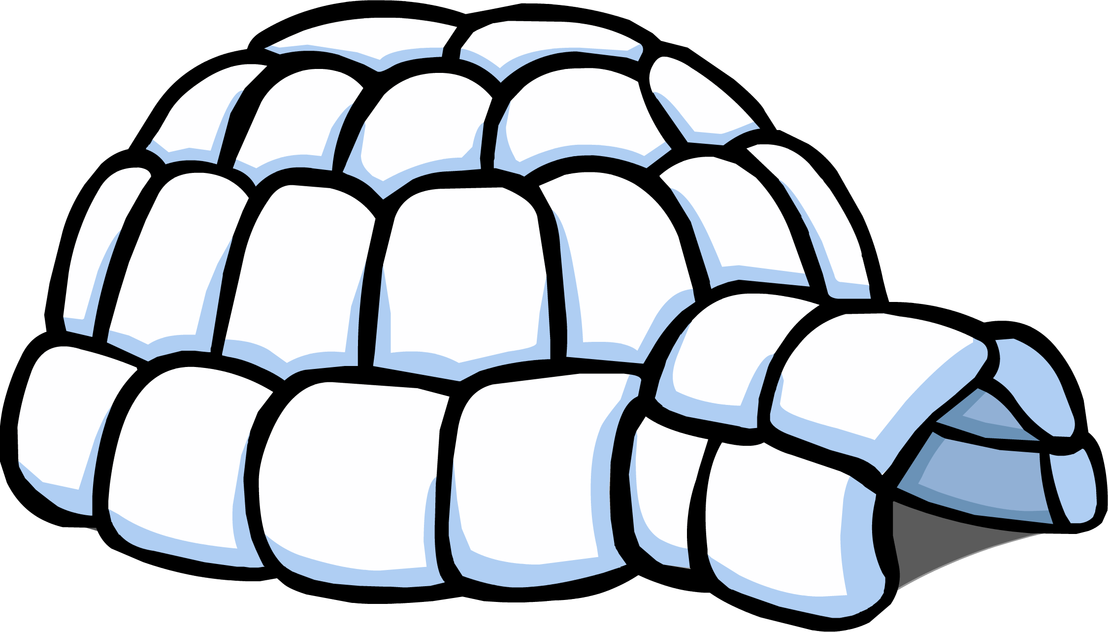 Igloo Clipart Pixel - Igloo Clipart Pixel (2250x1283)