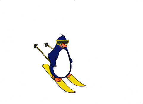 Clip Art Download Eugenezhitnikov Explore On Deviantart - Penguin Png Clipart Skiing (481x350)