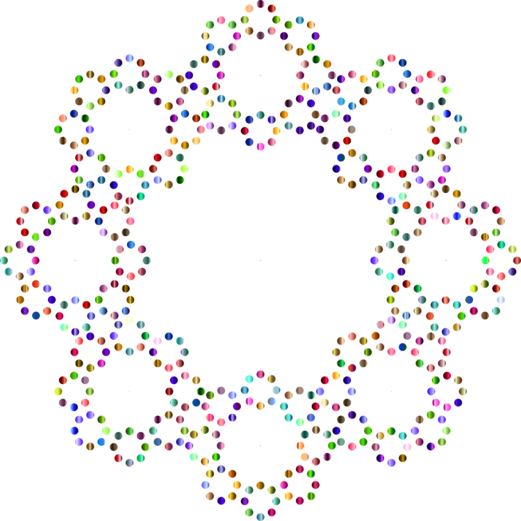 Borders And Frames Circle Decorative Arts Drawing Confetti - Clip Art (750x750)