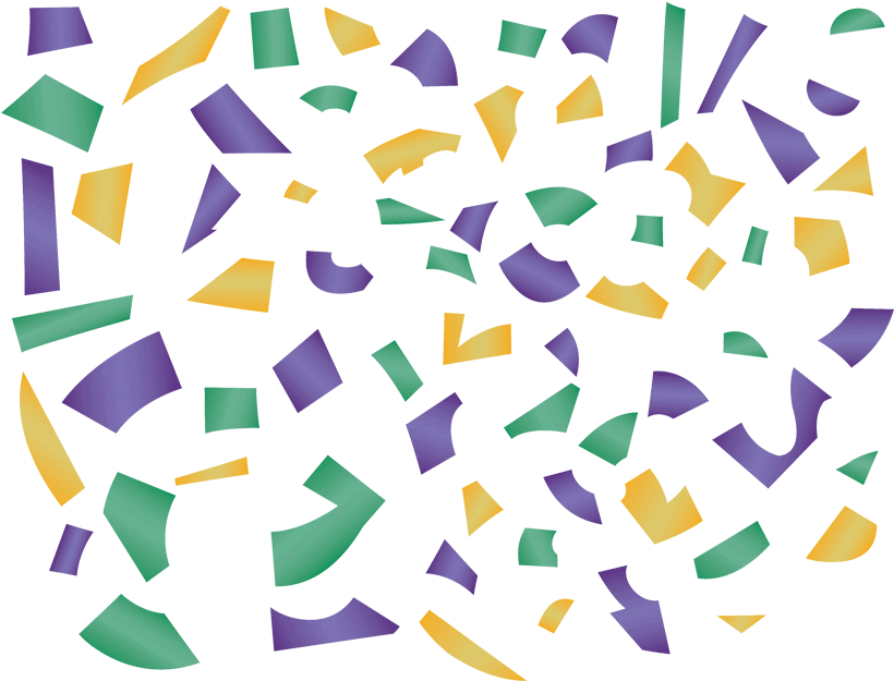 Confetti Gif Transparent Transparent Background - Mardi Gras Transparent Gif (820x625)