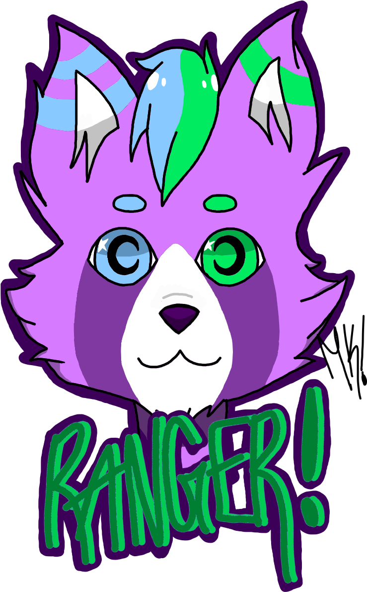 Ranger Red Panda Badge By Melancholicmilo - Cartoon (944x1308)
