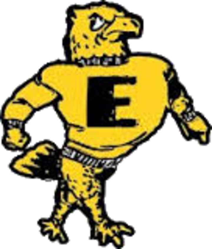 The Emmetsburg E - Emmetsburg Ehawk Logo (720x842)