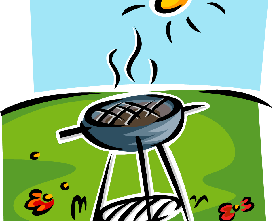Backyard Bbq Party C - Barbecue Art Clip (955x768)