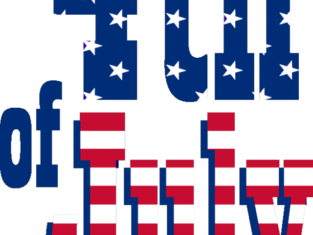 Sign Flag Clipart 4th July - 4th Of July Clip Art (640x480)