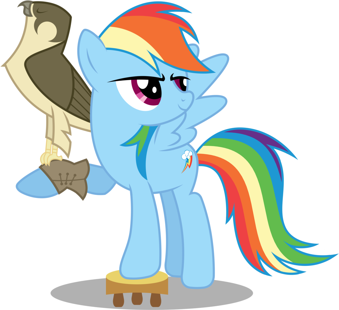 Brony-works, Falcon, Falconry, Female, High Res, Mare, - Cartoon (1127x1024)