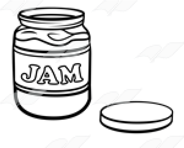 Jellie Clipart Jar Lid - Bahari Cakrawala Sebuku (640x480)