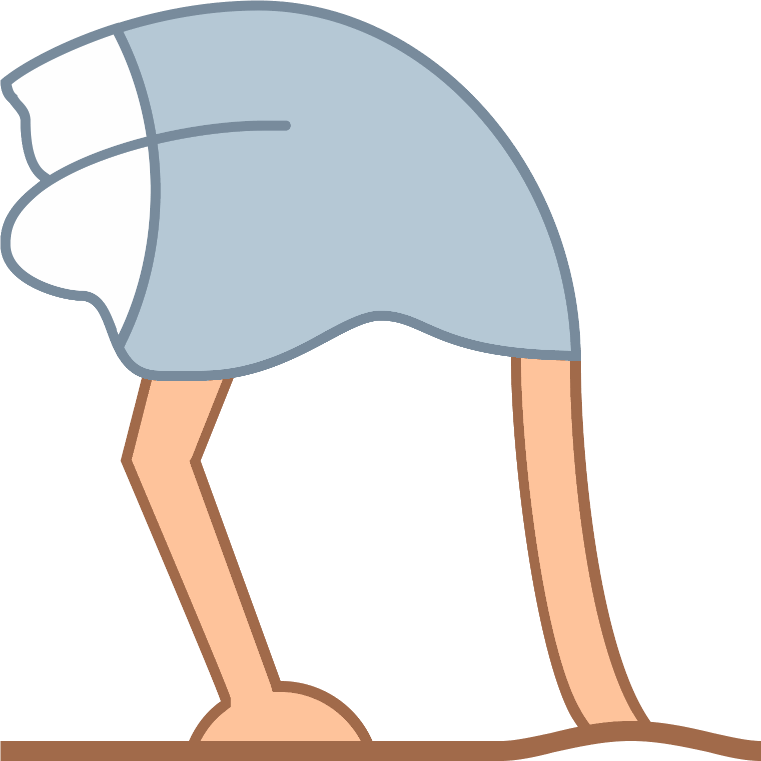 Ostrich Icon Free Png And Svg Download - Head In Sand Png (1600x1600)