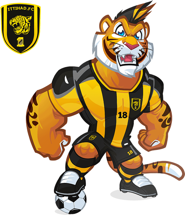 Al-ittihad Club Mascot Design - Football Mascot Logo (800x827)