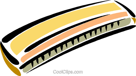 Harmonica Royalty Free Vector Clip Art Illustration - Transparent Background Harmonica Clipart (480x269)