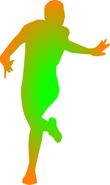 This Free Clip Arts Design Of Runner Orange And Green - This Free Clip Arts Design Of Runner Orange And Green (354x592)