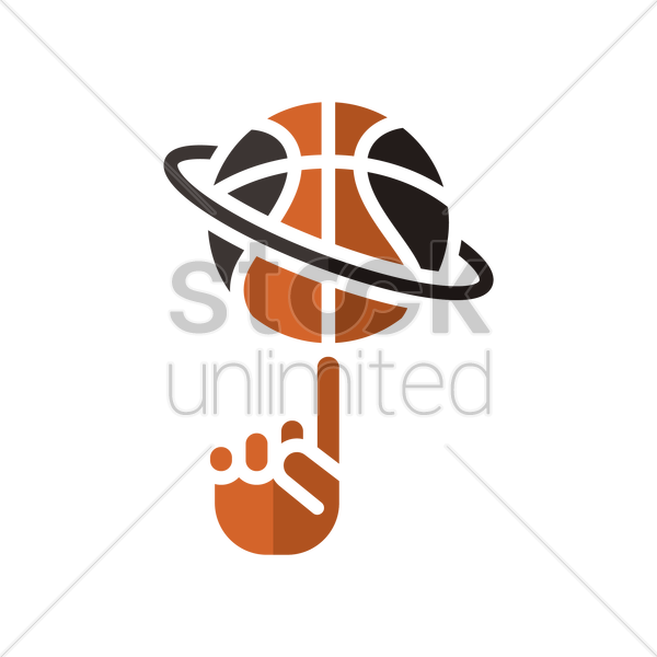 Design Clipart Lokomotief Rijswijk Clip Art - Spinning Basketball On Finger Logo (600x600)