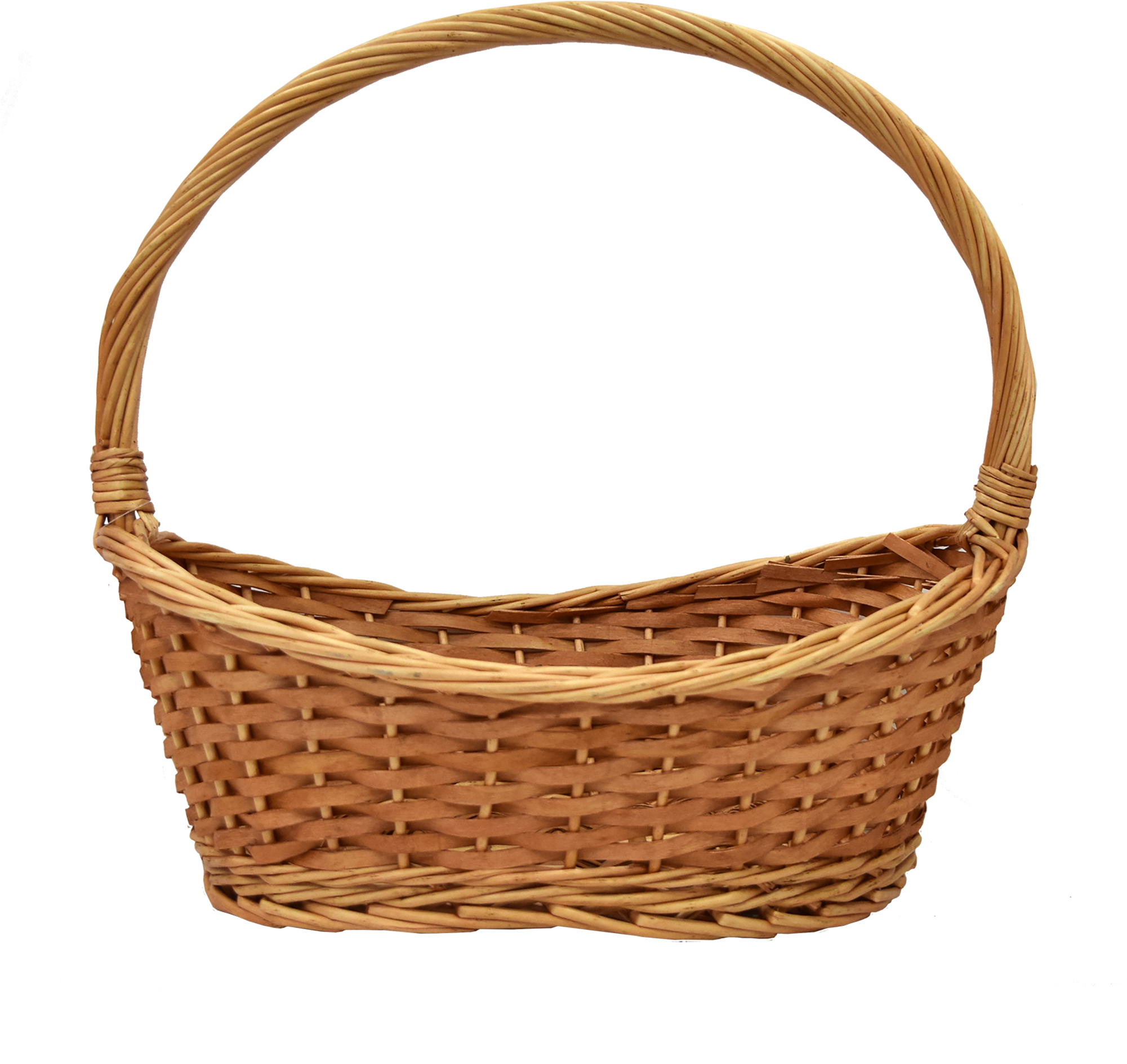 Round Wicker Basket With - Basket - (2000x2000) Png Clipart Download. 