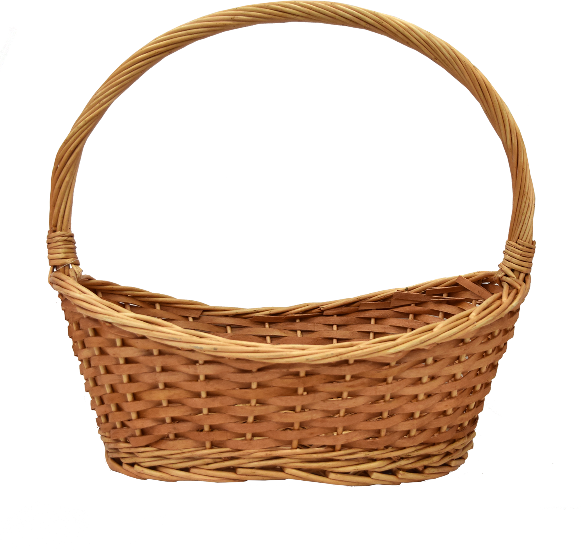 Round Wicker Basket With - Basket (2000x2000)