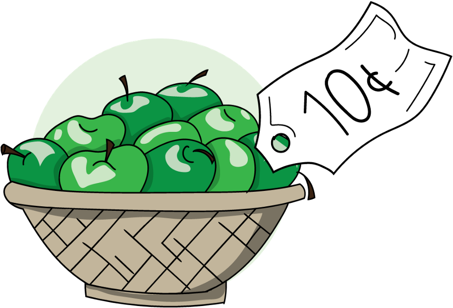 When She Tried To Gather The Apples, The Gardener Showed - Cartoon (1600x800)