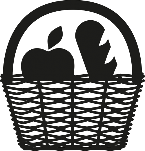 Basket,shopping - Canasta Vector Png (500x520)