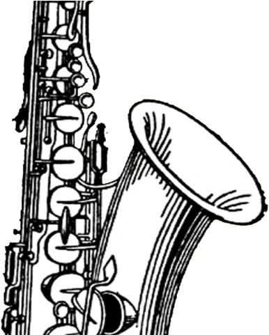 Saxophone Clipart Transparent Background - Alto Sax Clip Art (640x480)