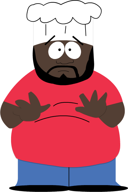 South Park Character Drawings - South Park Black Man (428x641)