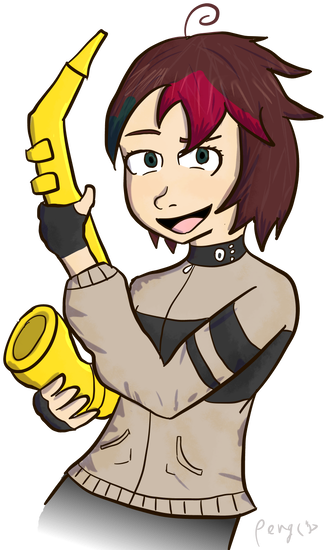 Sax-sey By Penguinpyro - Cartoon (600x600)