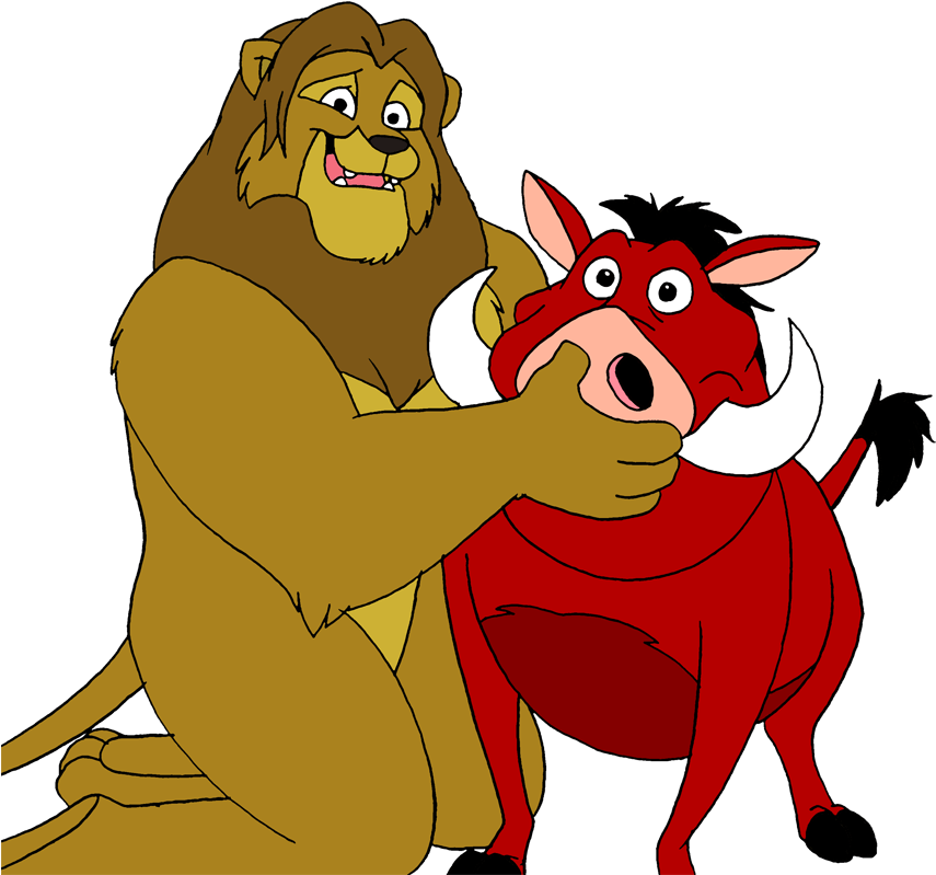 Yogi Bear Clipart - Pumbaa Not In Front Of The Kids (880x813)