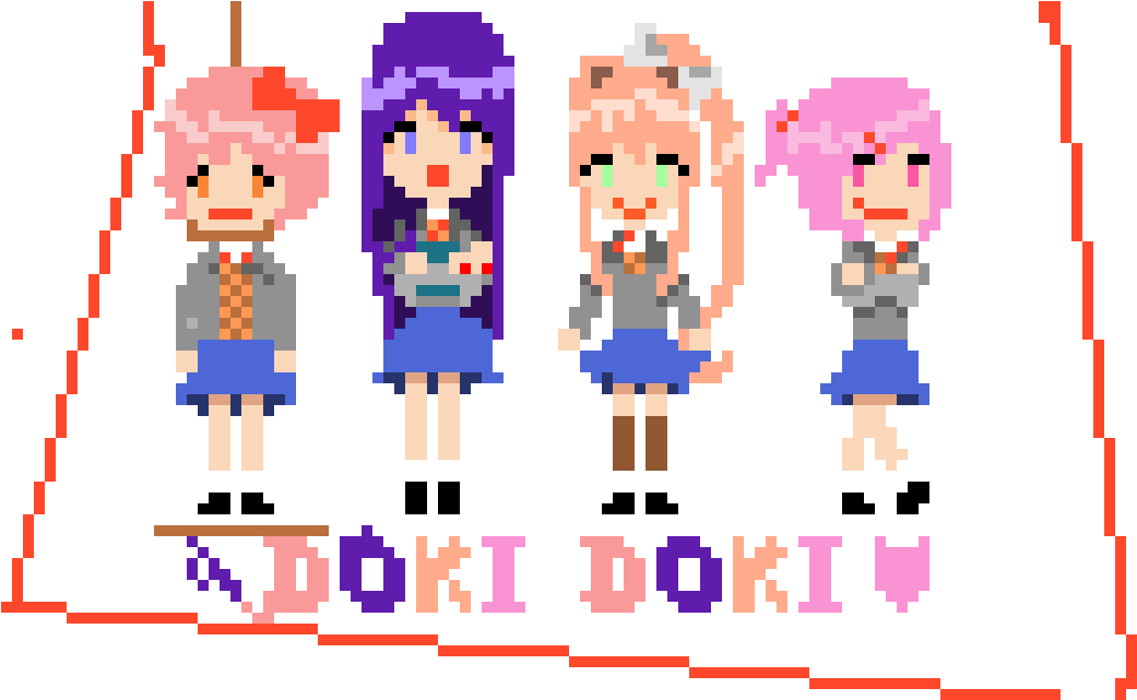 Doki Doki Literature Club Crazy - Doki Doki Literature Club Crazy (1100x640)
