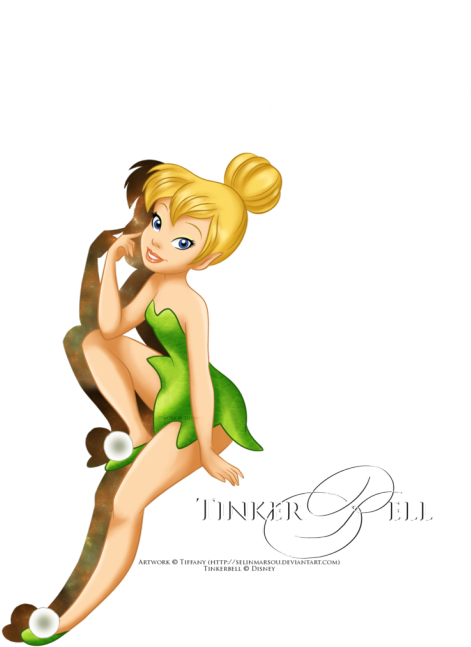 Tinkerbell Clipart Transparent Tumblr - Peter Pan Fairy Png (500x652)