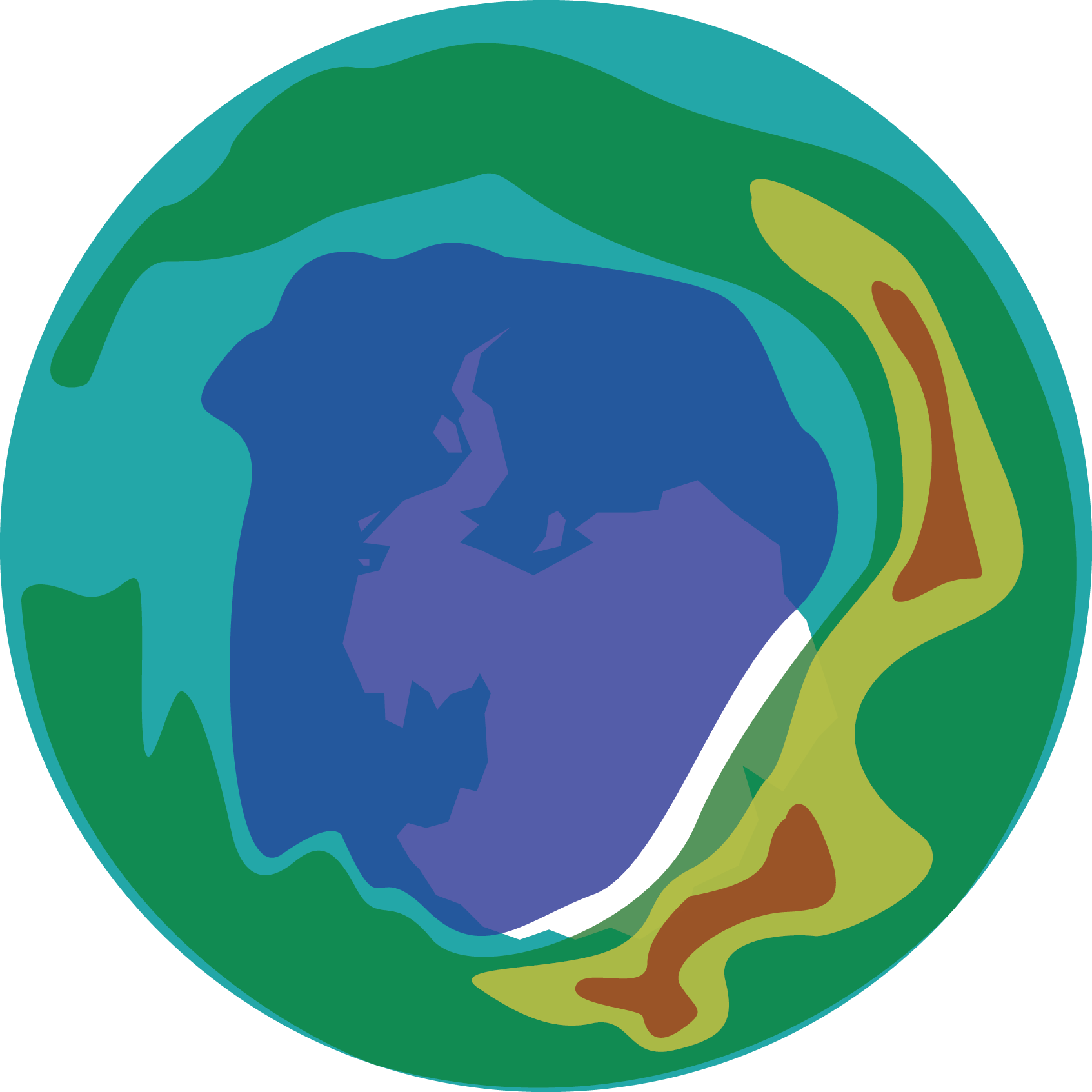 Ozone Layer Depletion Clip Art - Earth (1693x1693)
