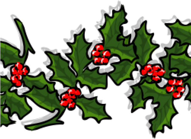 Christmas Ornaments Clipart Row Presents - Holly Clip Art (640x480)