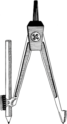 Compass Royalty Free Vector Clip Art Illustration - Compass Images In Maths (400x400)