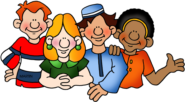 People Clipart Friend - People Clipart Philip Martin (632x350)