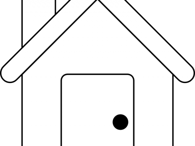 White House Clipart Coloring Page - Clip Art (640x480)