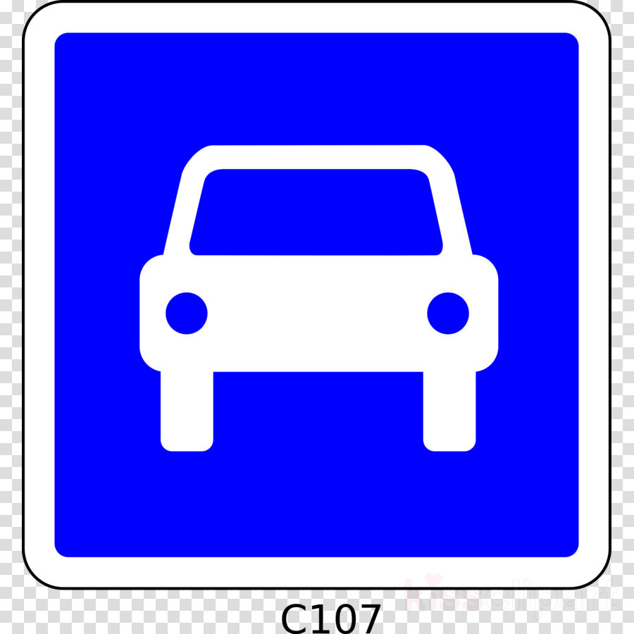 Route A Acces Reglementé Clipart Road Traffic Sign - Dual Carriageway (900x900)