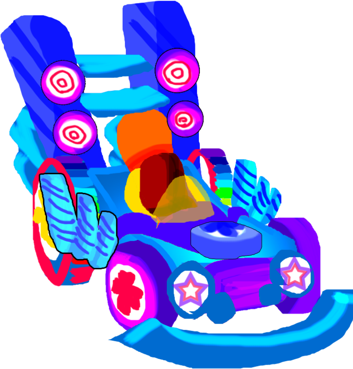 Sugar Rush Candy Car - Draw Wreck It Ralph Vanelope Car (787x1015)