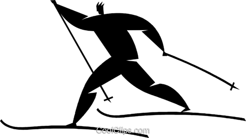 Cross-country Skiing Royalty Free Vector Clip Art Illustration - Illustration (480x270)