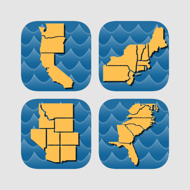 Stream Map Usa - Graphic Design (630x630)