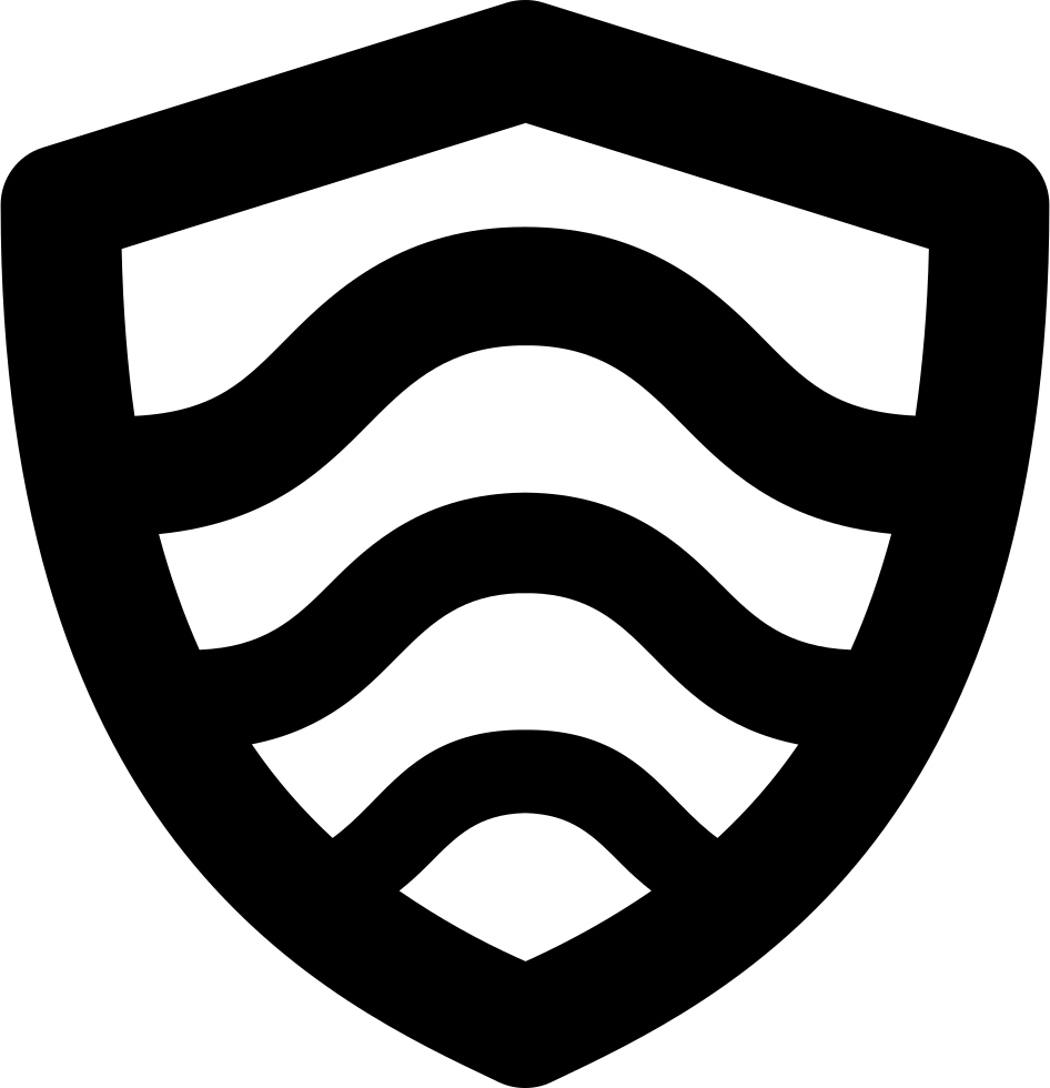 Shield With Curved Lines Comments - Shield (946x980)