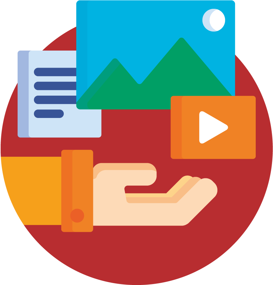 Most Often In The Dvb , An Mpeg-ts Stream From A Satellite - Sharing Content Icon (1000x1000)