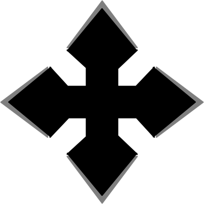 Ninja Star By Silvermorningstars - Process Church Symbol (400x400)