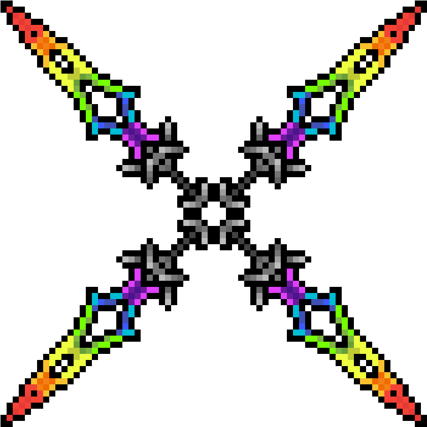 Ninja Star Of Terraria Swords - Quilt (1200x1200)