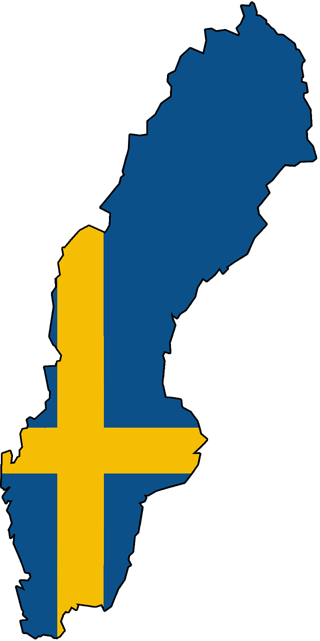 Of America, - Sweden Map (640x1280)