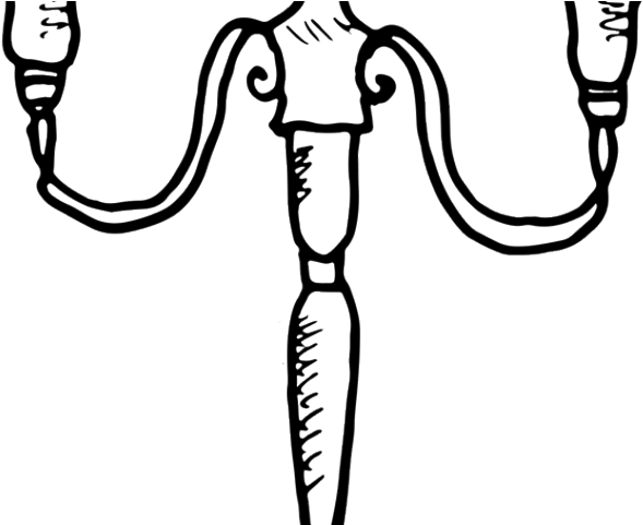 Drawn Candle Candle Holder - Cartoon (640x480)
