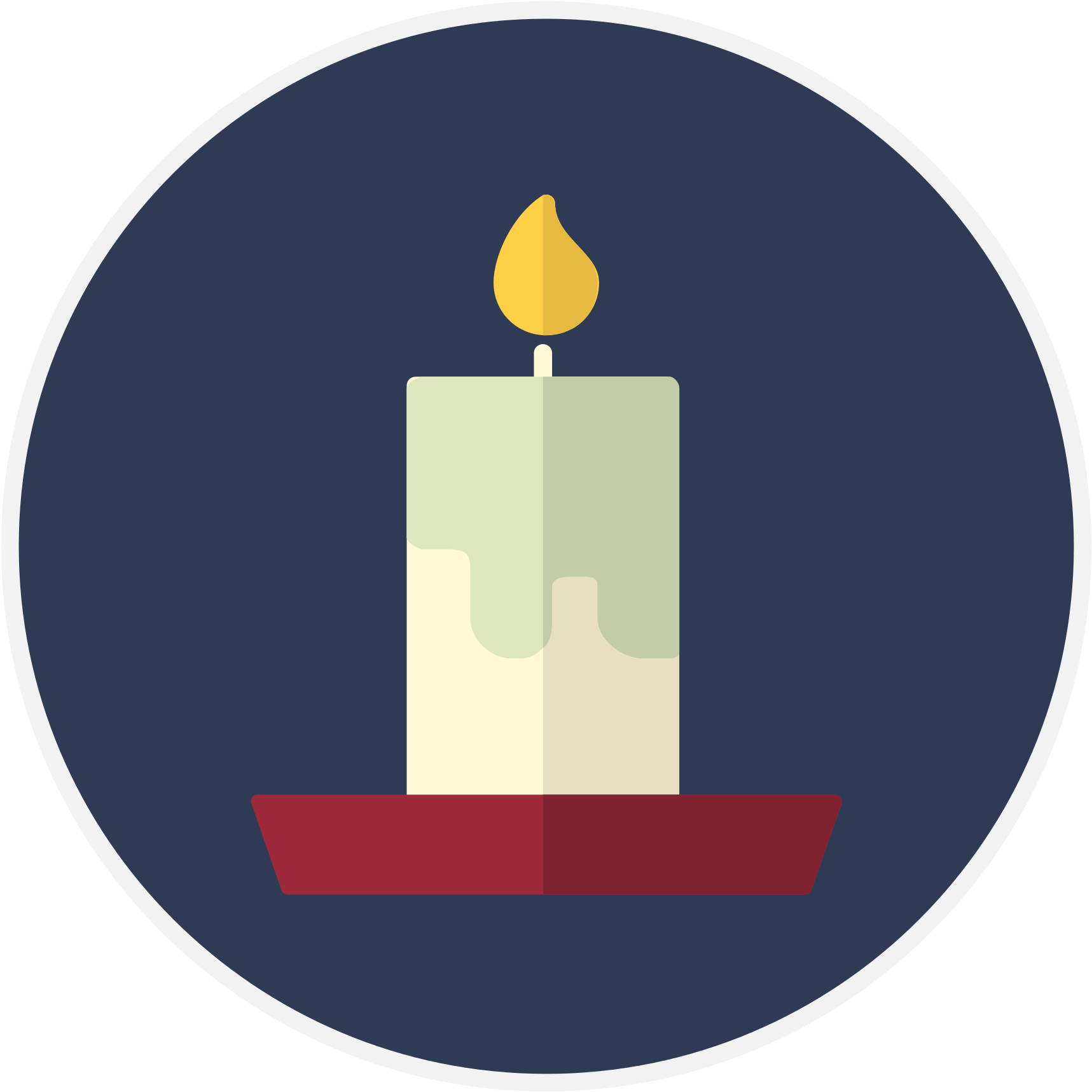 Candle Holder Cliparts - Candle Icon Png (2000x2000)