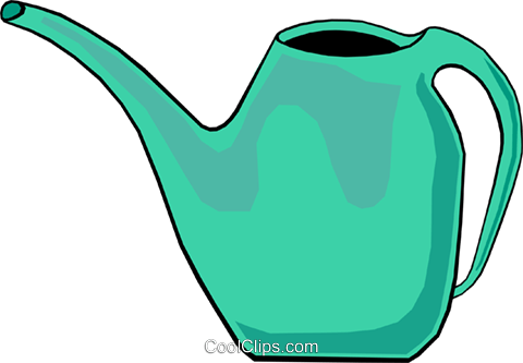 Watering Cans Royalty Free Vector Clip Art Illustration - Teapot (480x333)