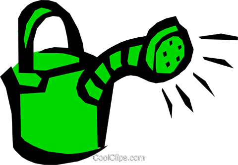 Watering Cans Royalty Free Vector Clip Art Illustration - Watering Cans Royalty Free Vector Clip Art Illustration (480x332)