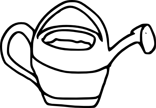 Embed This Clipart - Çiçek Sulama Kabı Boyama (512x354)