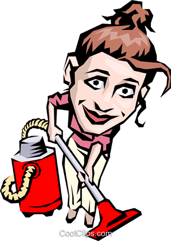 Cartoon Housework Royalty Free Vector Clip Art - Cleaning Clip Art (341x480)