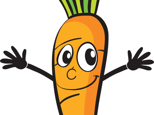 Carrot Clipart Person - Transparent Carrot Cartoon (640x480)