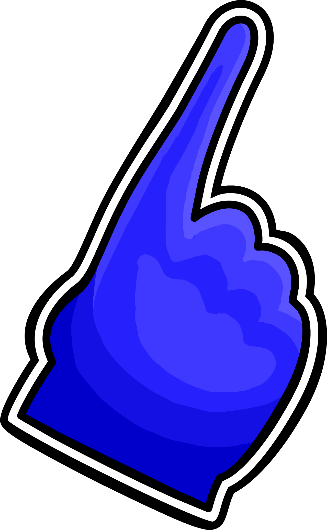 Finger Clipart Foam - Foam Hand (1279x2073)